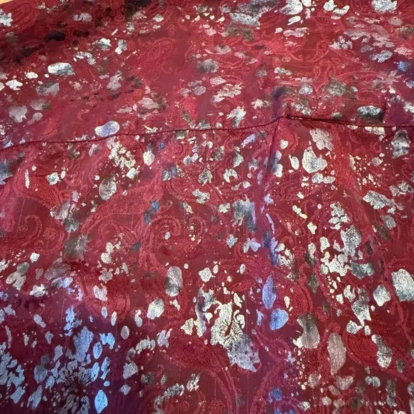Paisley Jaquard Foil Button Down Shirt size XL